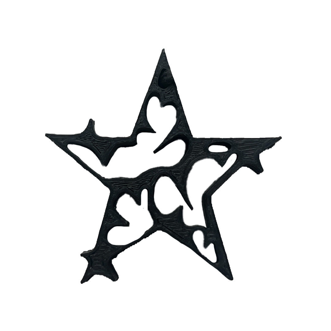 [ XENO ] STAR PLA PENDANT in ‘NOIR’